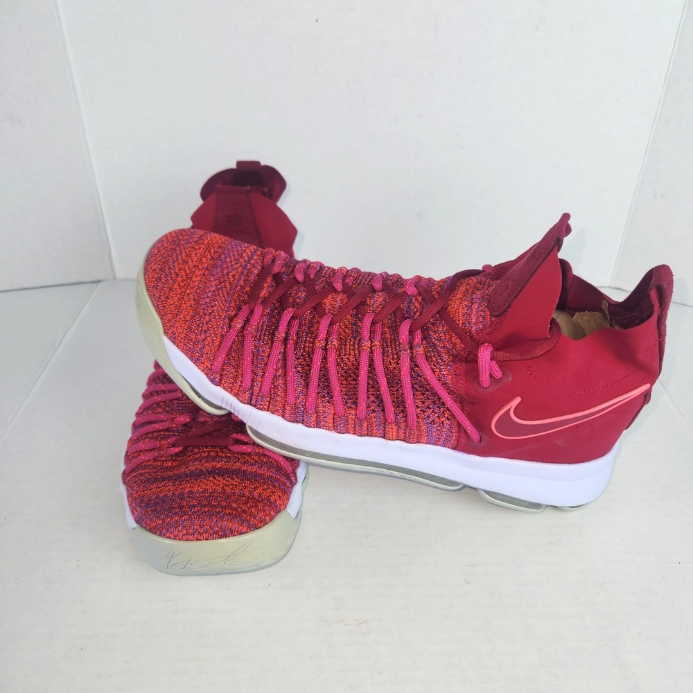 Nike Zoom KD 9 Wanda Durant Fire & Ice Red Fuchsia 843392-611 Mens Basketball 10